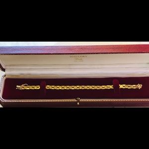 Italian 18kt Yellow Gold Flat-Link Chain Bracelet